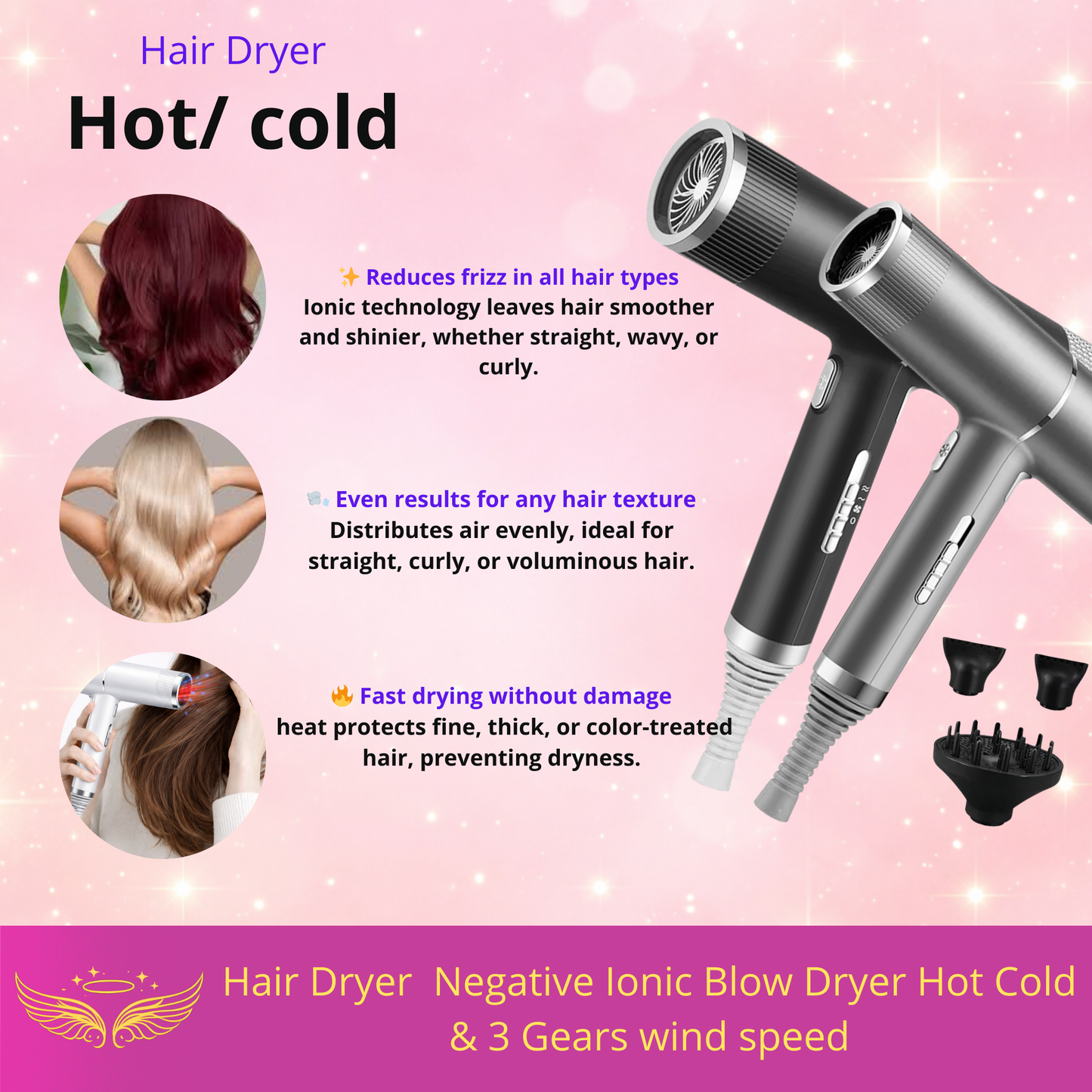 Professional Pro Ionic Hair Dryer